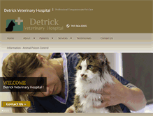 Tablet Screenshot of detrickvet.com